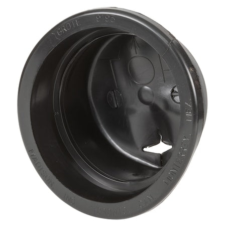 Grommet,Closed Back,4-1/2" ID,PVC,Black