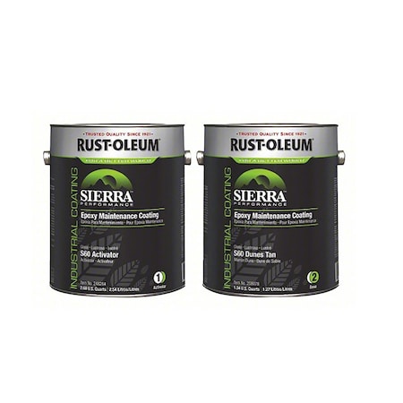 1 gal Floor Coating Kit, Gloss Finish, Gray, Water Base