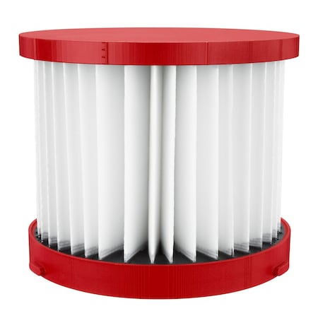 Cartridge Filter, Fits Milwaukee 0880-20 Vacuum Models, HEPA, Wet/Dry