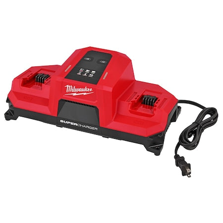 M18 Dual Bay Simultaneous Super Charger w/ 4 Point Mounting