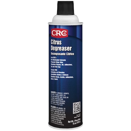 Cleaner/Degreaser, Heavy Duty, Solvent Based, 20 oz, Aerosol Spray Can
