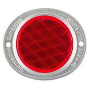 Reflector, Armored, Red, Dia 4 11/16 In