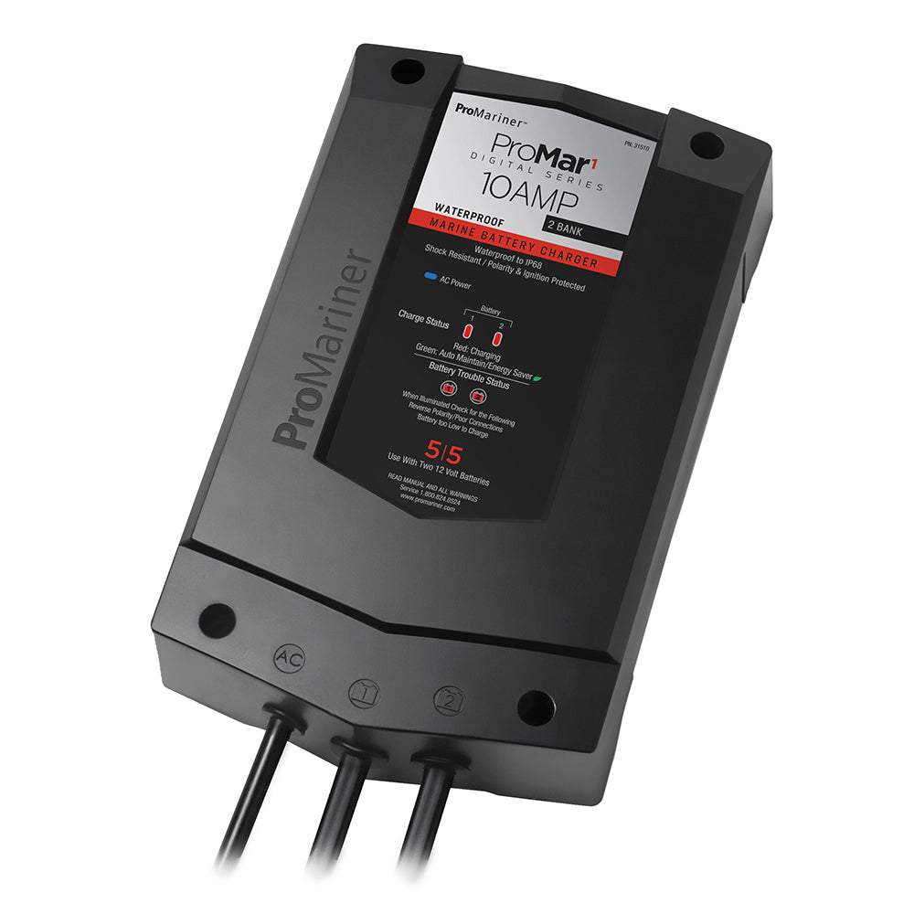 ProMar1 DS Digital - 10 Amp - 2 Bank Charger
