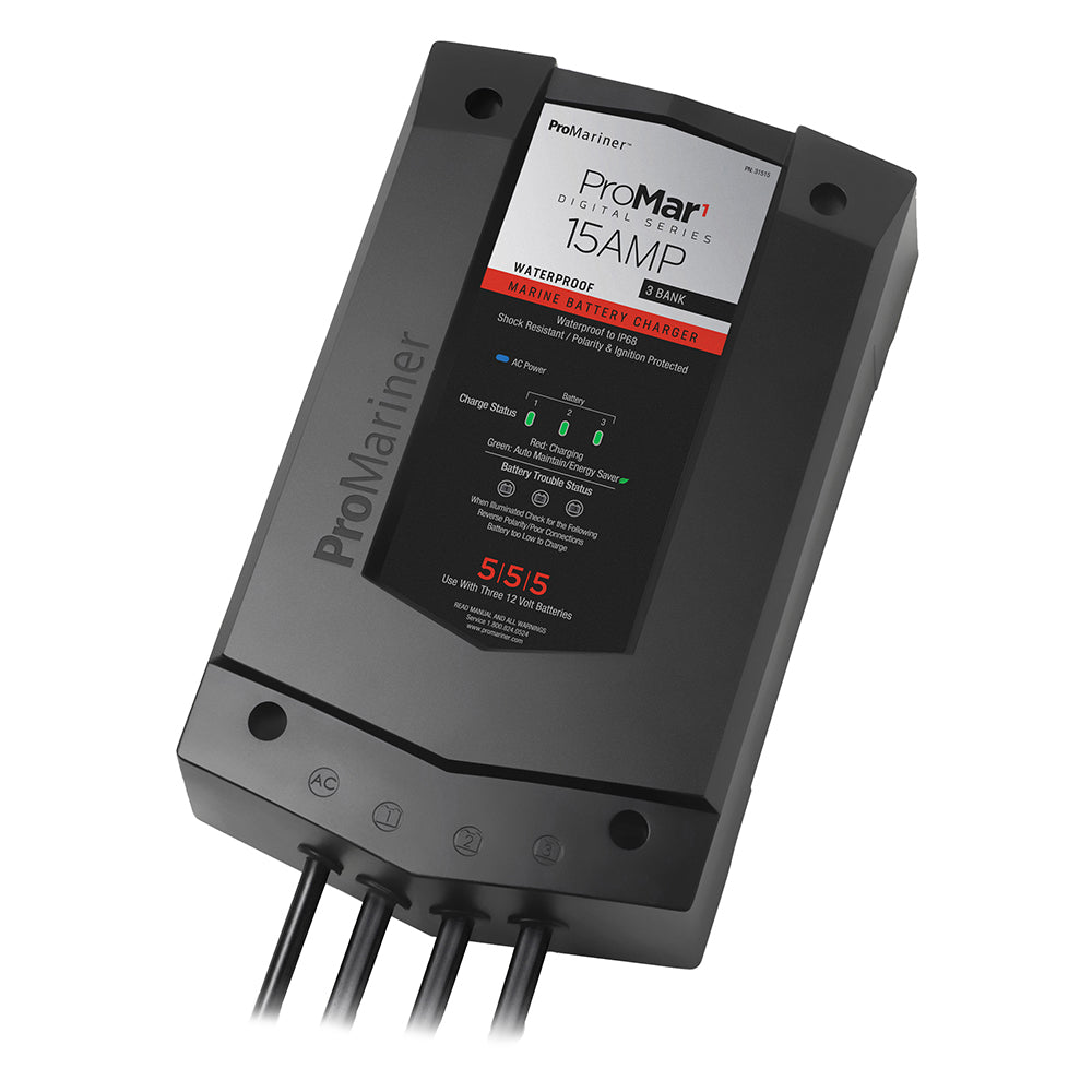 ProMar1 DS Digital - 15 Amp - 3 Bank Charger