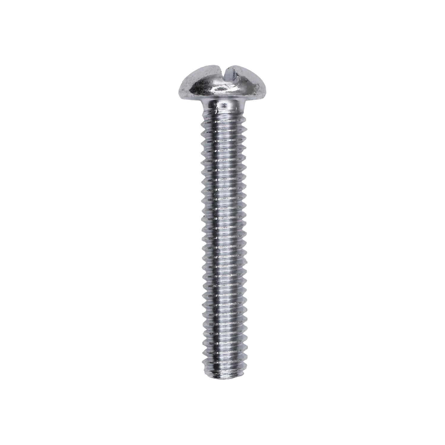 Slotted Round Head Machine Screw 1/4"-20 x 1-1/2"