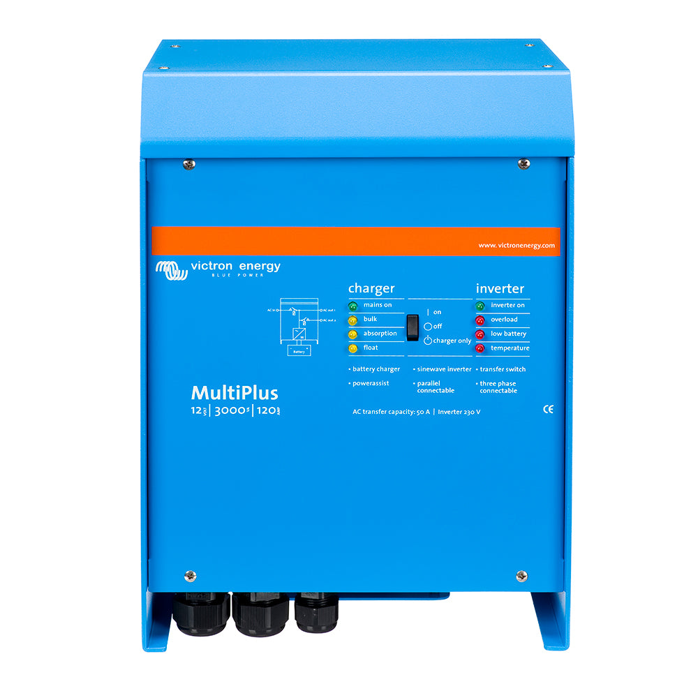 MultiPlus Inverter/Charger 12VDC - 3000VA - 120VAC w/ 120AMP Battery Charger - 50AMP Transfer Switch (UL 1741 & UL 458)