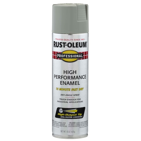 Rust Preventative Spray Paint, Stainless Steel, Gloss, Solvent, 14 Oz