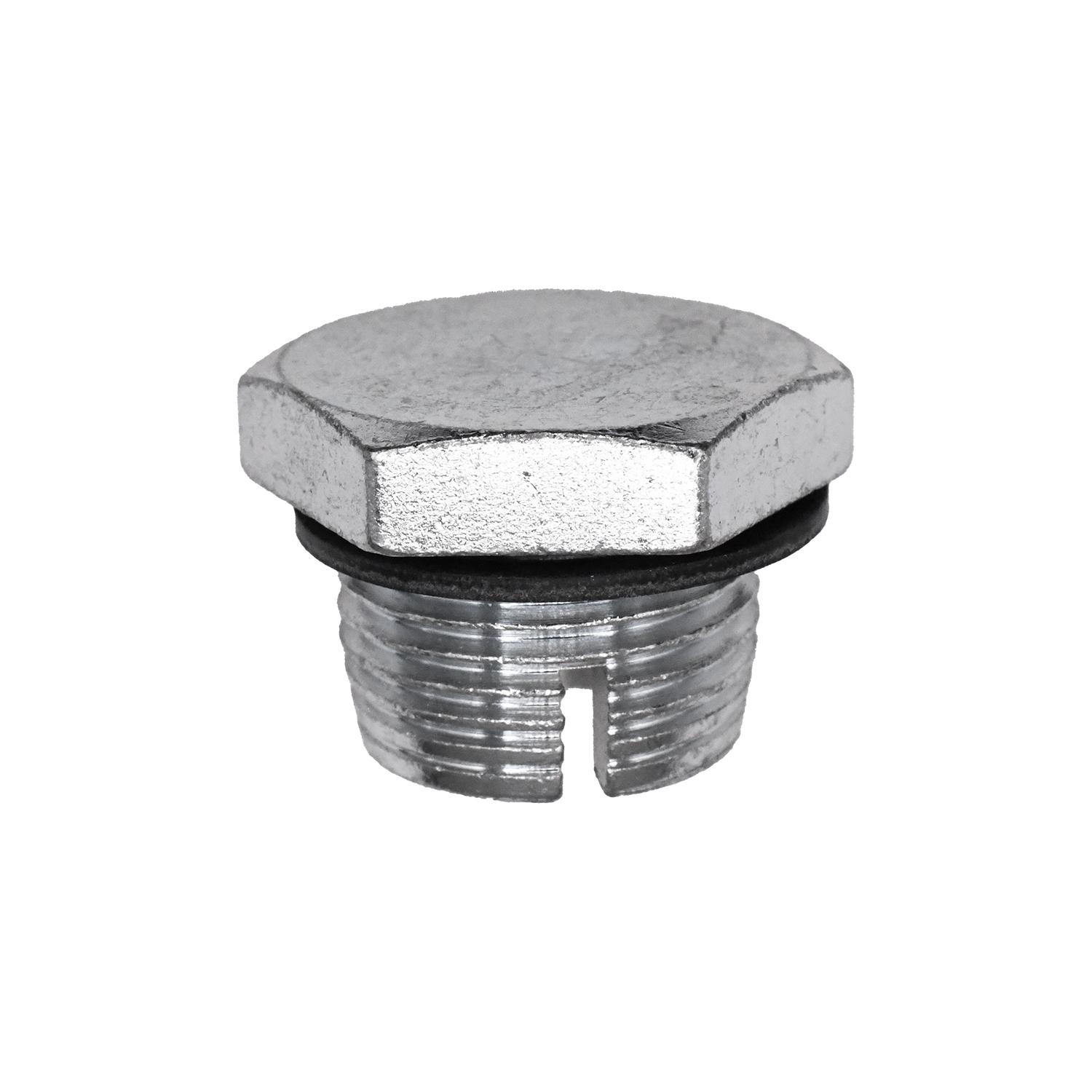 Self Tapping Drain Plug with Gasket, 7/8"-14 Single Oversize