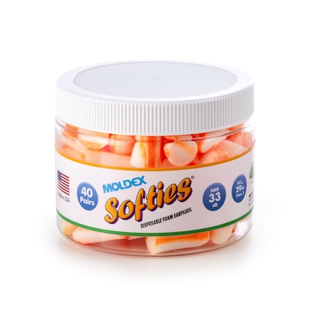 Softies Disposable Earplug,Foam,Uncorded