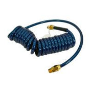Polyurethane Coil Hose (BLUE) w/male fittings