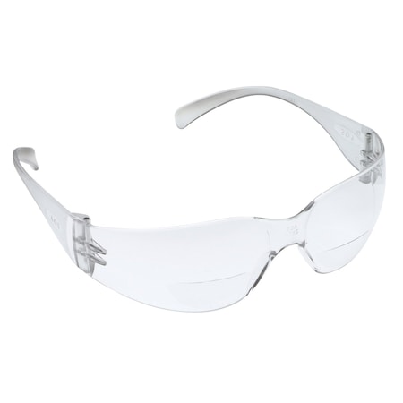 Virtua(TM) Reader Safety Glasses, Clear Wraparound Frame, 1.5 Diopter, Clear Lens, Anti-Fog Coating