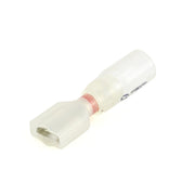 Crystal Clear Heat Shrink Female Disconnect, 16-14 Ga, .250", Pk 15
