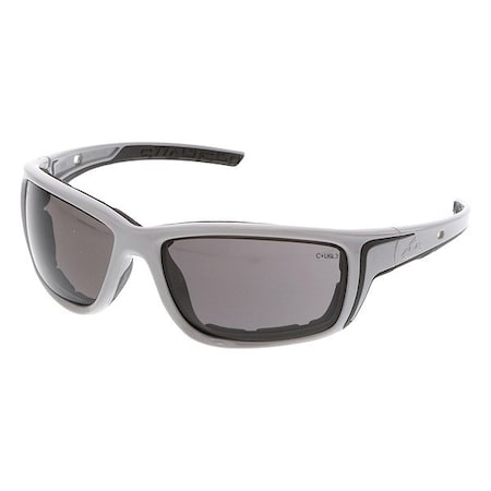 Swagger (SR5), Safety Glasses, MAX6 Anti-Fog, Gray Lens, Glacier Gray Frame, Full-Frame, 1 PR