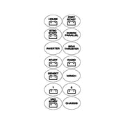 Battery Switch Label Sheet
