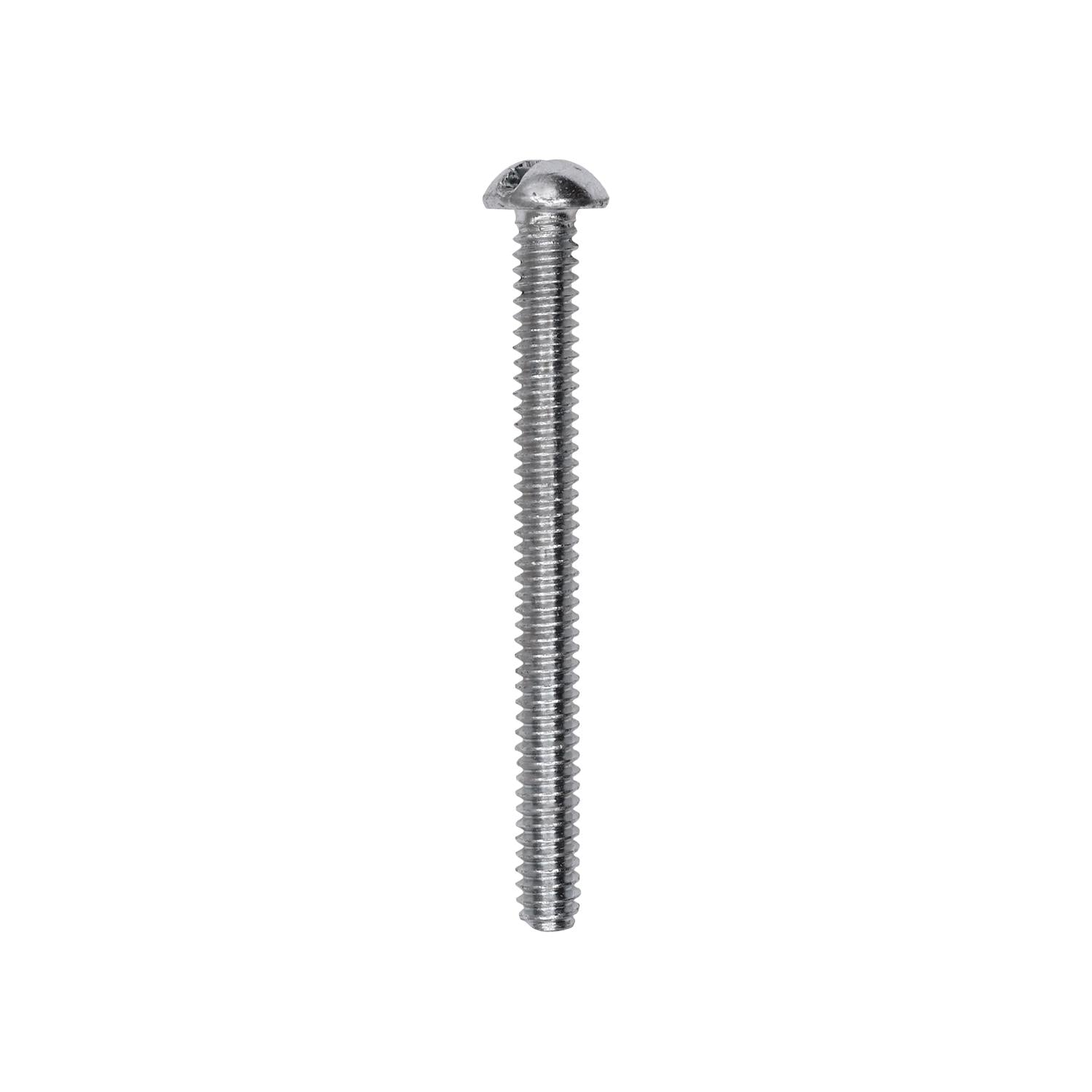 6-32 x 1-1/2" Slotted Round Head Machine Screw Zinc