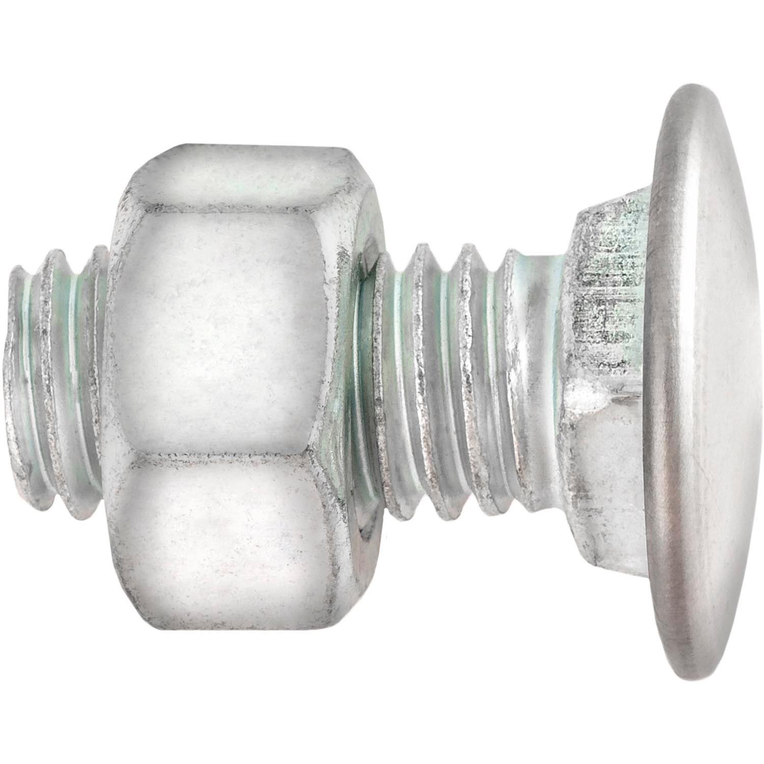 Bumper Bolt 7/16"-14 x 1" Stainless Steel Cap Pan Head with Hex Nut
