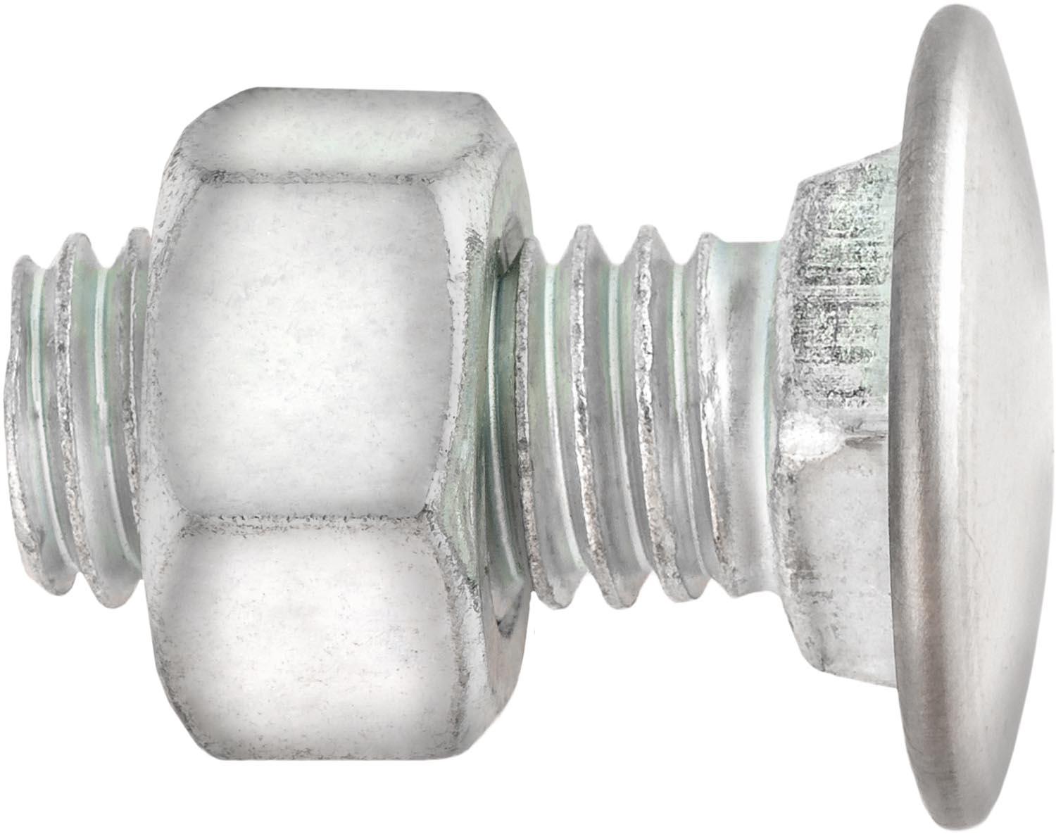Bumper Bolt 7/16"-14 x 1" Stainless Steel Cap Pan Head with Hex Lock Nut