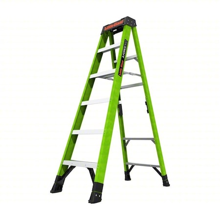 A-Frame Stepladder, Fiberglass, 6 ft, 10.3 ft