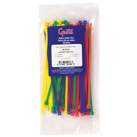 Standard Cable Tie Assortment,PK50