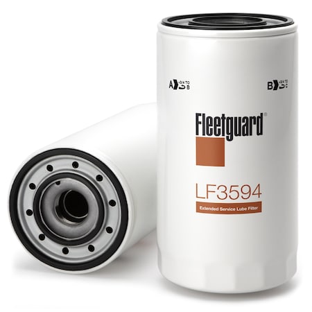 Oil Filter,8.375 in L,Spin-On
