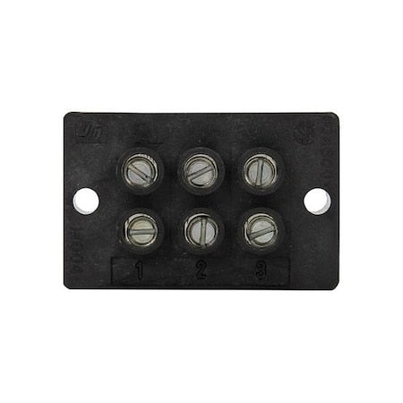 Barrier Terminal Strip, 600 V, 3 Poles