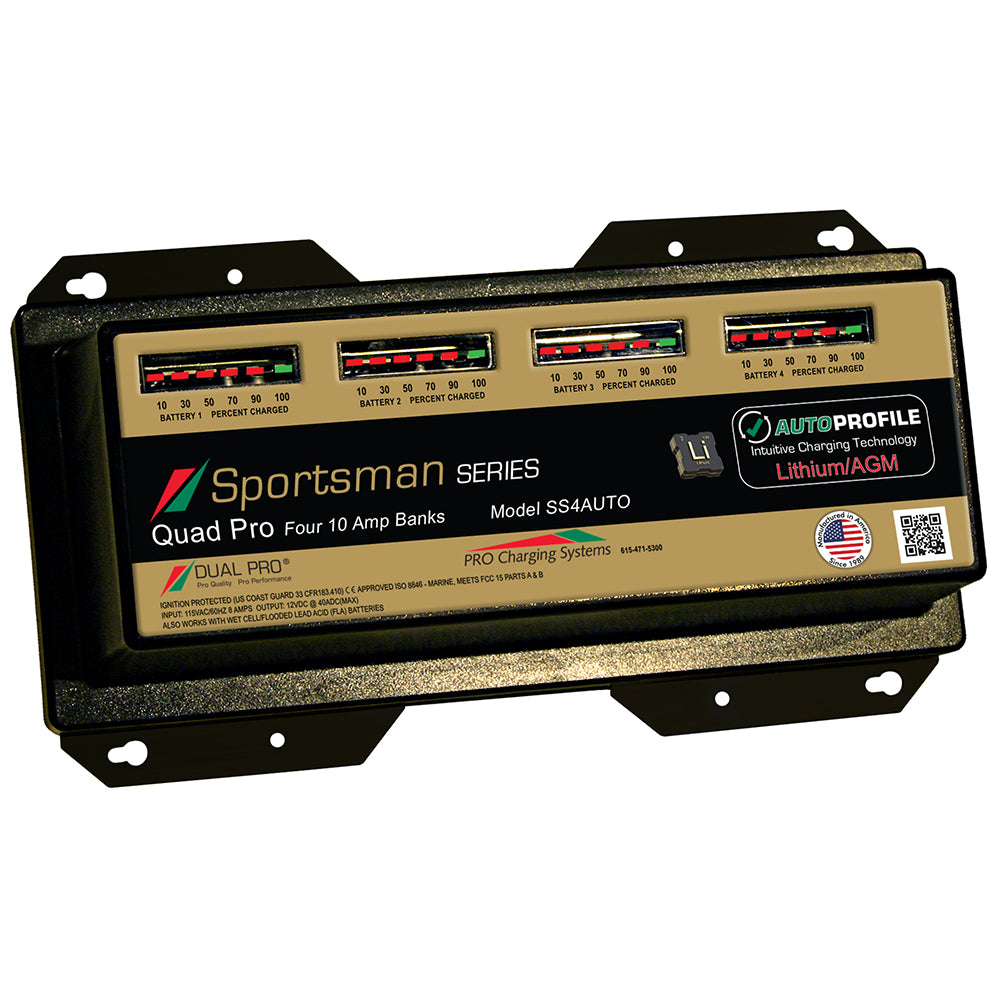 SS4 Auto 40A - 4-Bank Lithium/AGM Battery Charger