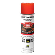 Precision Line Marking Paint, Inverted, Fluorescent Red, 20 oz