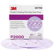 Finishing Film Abrasive Disc, Aluminum Oxide, P2000 Grit, Coated Type, 260L