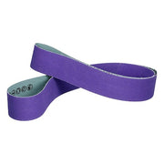 Sanding Belt, Coated, Ceramic, 60 Grit, Not Applicable, 1184F, Purple