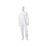 Bound Neck. Dolman Sleeve Design. Zipper Closure. White SM