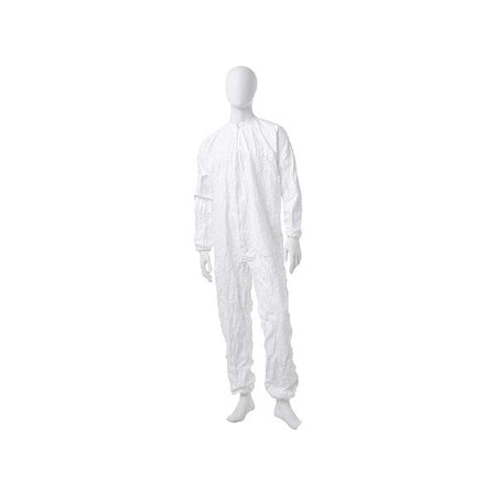 Bound Neck. Dolman Sleeve Design. Zipper Closure. White SM