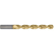 Q-Cobalt 135 Deg Wide Land Parabolic Jobber Length Drill Cleveland 2075-TN TiN HSS-CO 8% RHS/RHC,N22