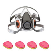 Respirator and Filter Combo Kit, 6000, Acid Gas (AG), Organic Vapor (OV), P100, Bayonet, Size, S