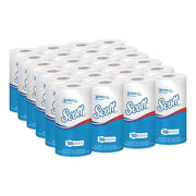 Scott Essential Perforated Roll Paper Towels, 1 Ply, 102 Sheets, 51 ft, White, 24 PK