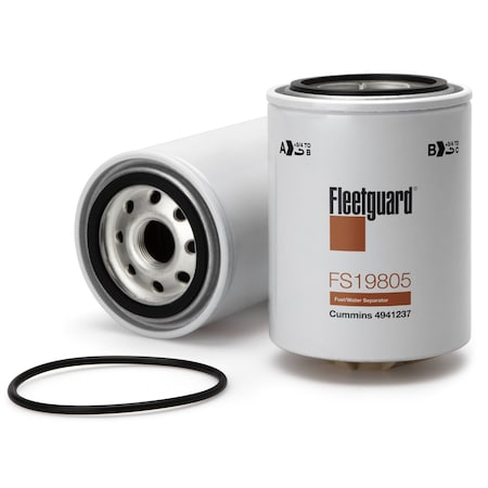 Fuel Filter,5.1875 in,Spin-On