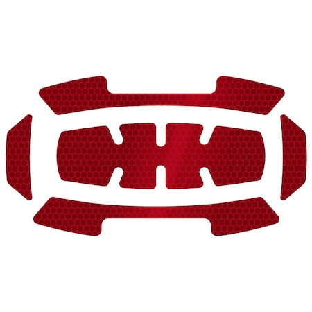 5PC Reflective Sticker Set - Red