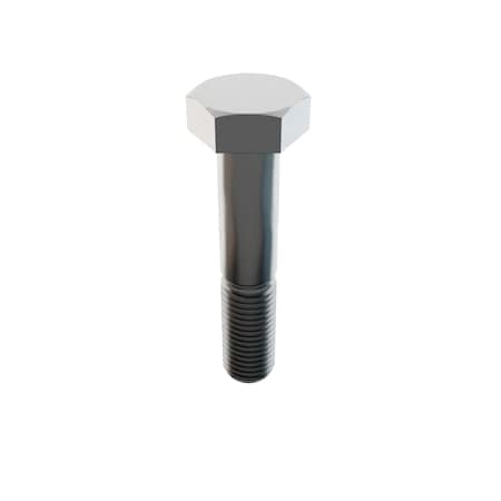316, 1"-8 Hex Head Cap Screw, Plain Stainless Steel, 5 in L