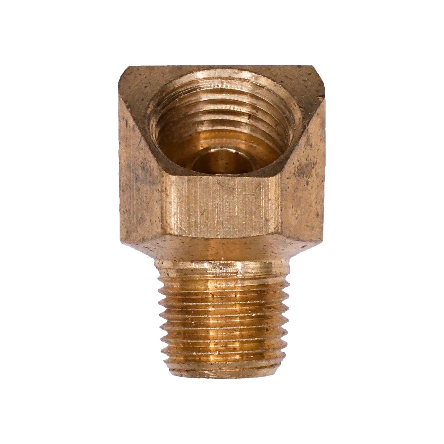 Brass 45 Degree Inverted Flare 1/4" To Male Pipe 1/8" Adapter
