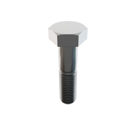 18-8, 1"-8 Hex Head Cap Screw, Plain Stainless Steel, 4 in L