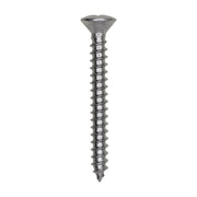 6 x 1-1/4" Phillips Oval Head Tapping Screw 18-8 Grade Stainless Steel