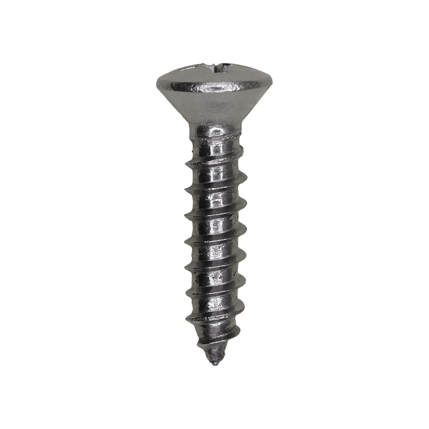 8 x 3/4" Phillips Oval Head Tapping Screw 18-8 Grade Stainless Steel
