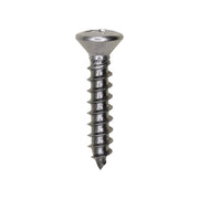 10 x 1" Phillips Oval Head Tapping Screw 18-8 Grade Stainless Steel