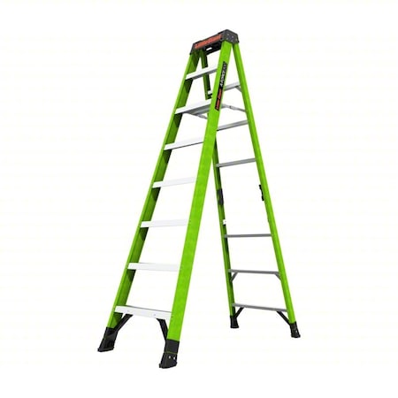 A-Frame Stepladder, Fiberglass, 8 ft, 12.3 ft