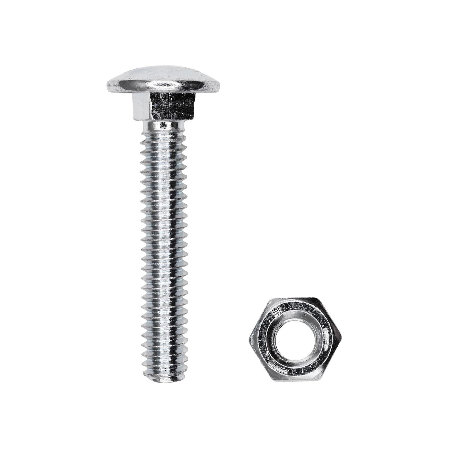 1/4" x 1" Carriage Bolt Zinc