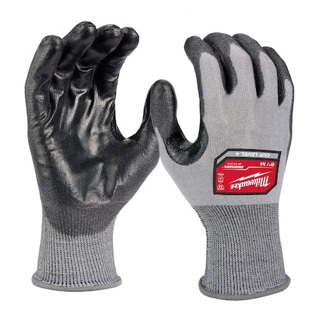Cut-Resistant Coated Gloves, Cut Level A4 ,Dipped ,Polyurethane ,Smooth ,M 12 PK