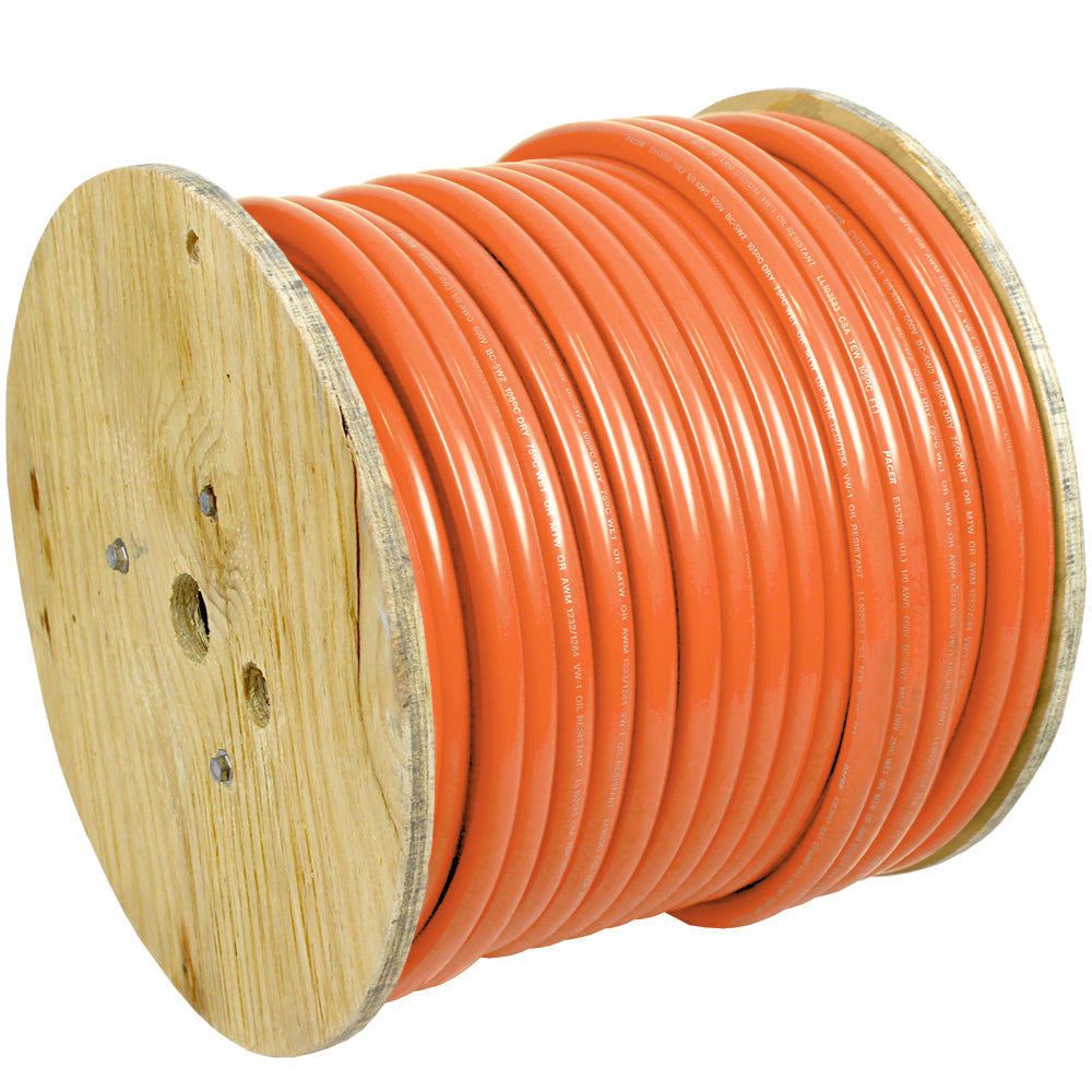 Orange 6 AWG Battery Cable - 250'