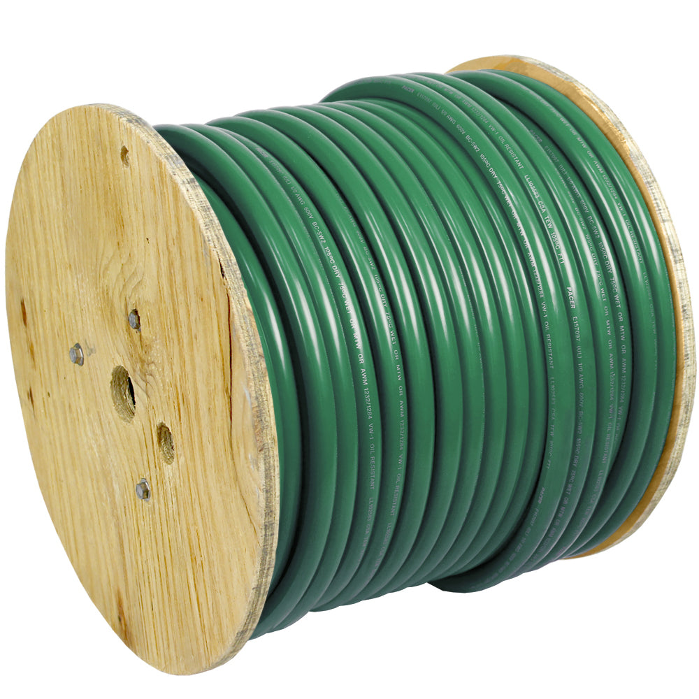 Green 6 AWG Battery Cable - 250'