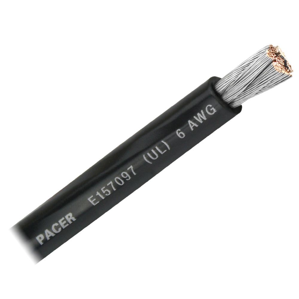 Black 6 AWG Battery Cable - Sold By The Foot