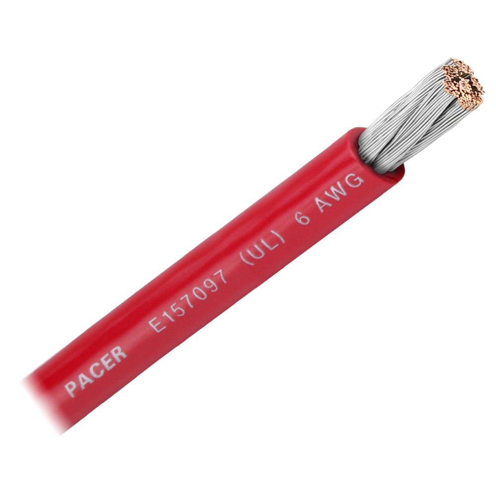 Red 6 AWG Battery Cable - Sold By The Foot