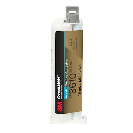 Acrylic Adhesive, DP8610NS Series, Cartridge, 12 PK, 10:1 Mix Ratio